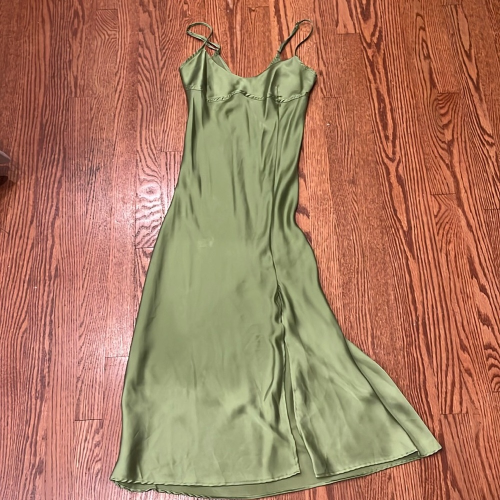Free People Split Dress satin